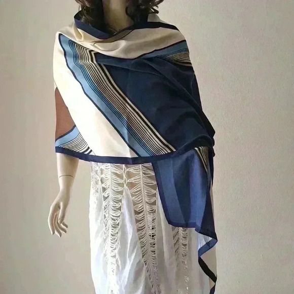 Scarf Wrap Color Block striped - Picture 2 of 6